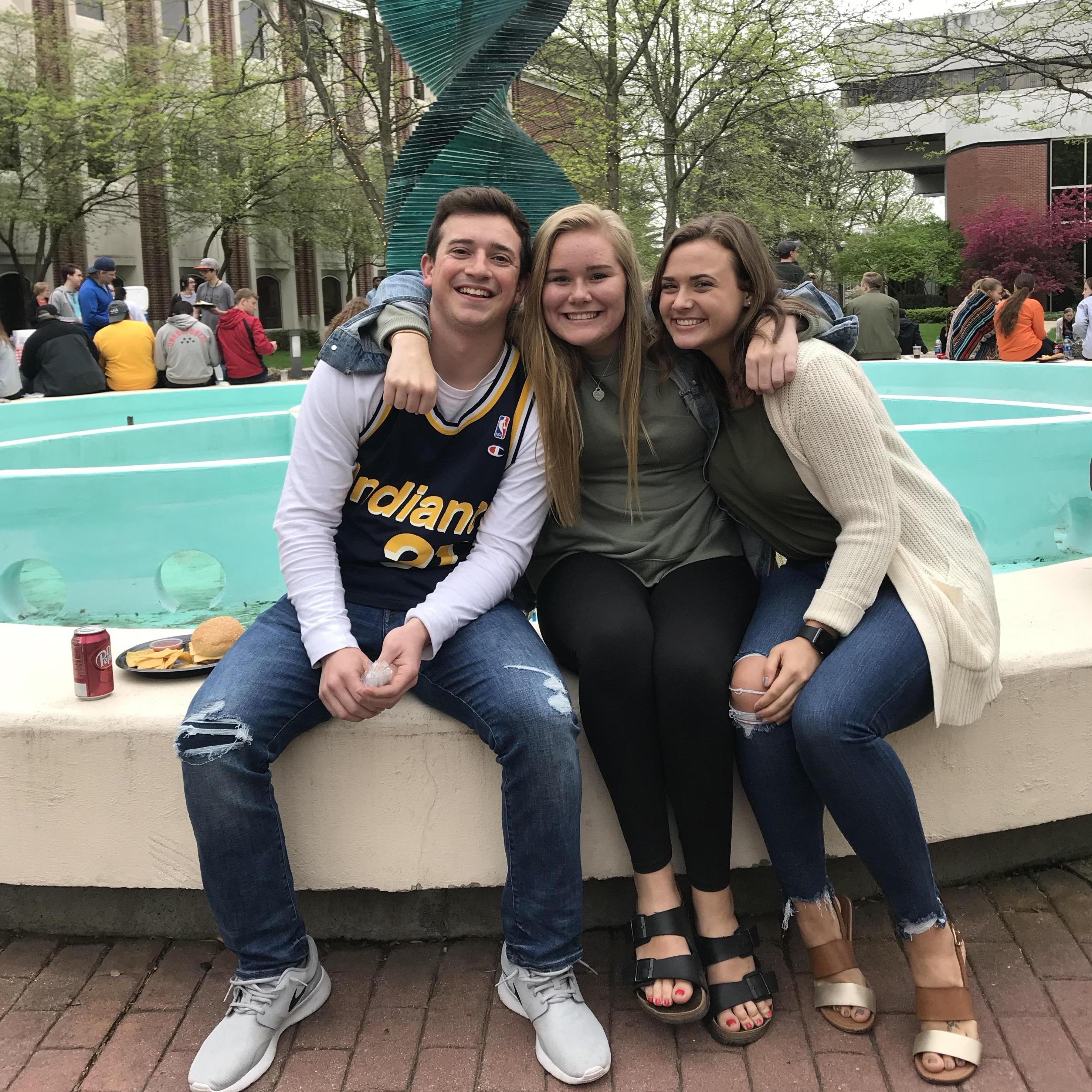 Us with our best friend (& the one who introduced us) Lex, May 2019