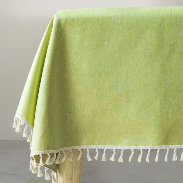 Unique Bargains Waterproof Table Cloth 35.43"x35.43" Green 1 Pc