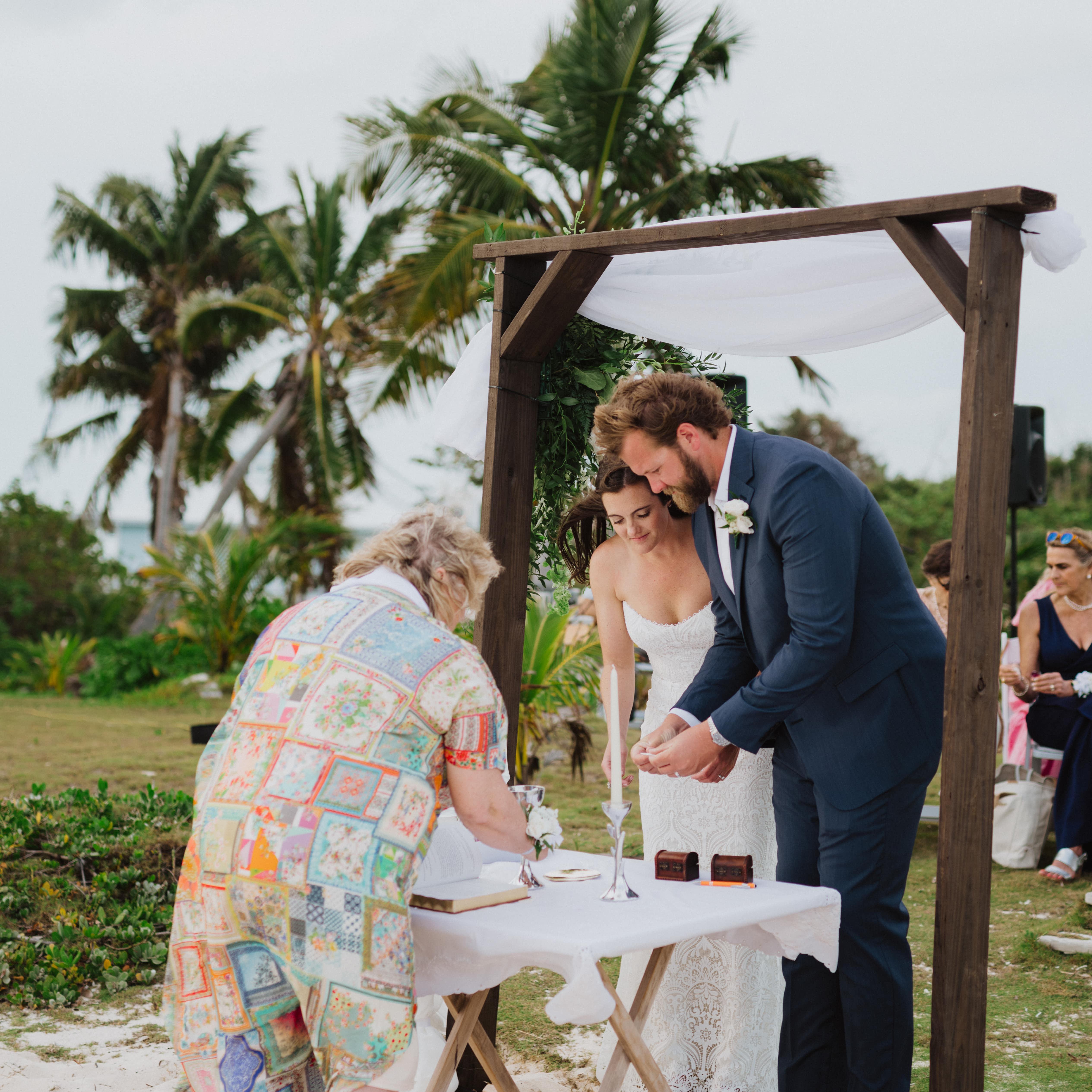 Emilie performs communion