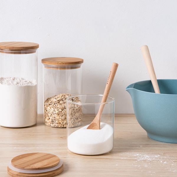 Canister with Bamboo Lid