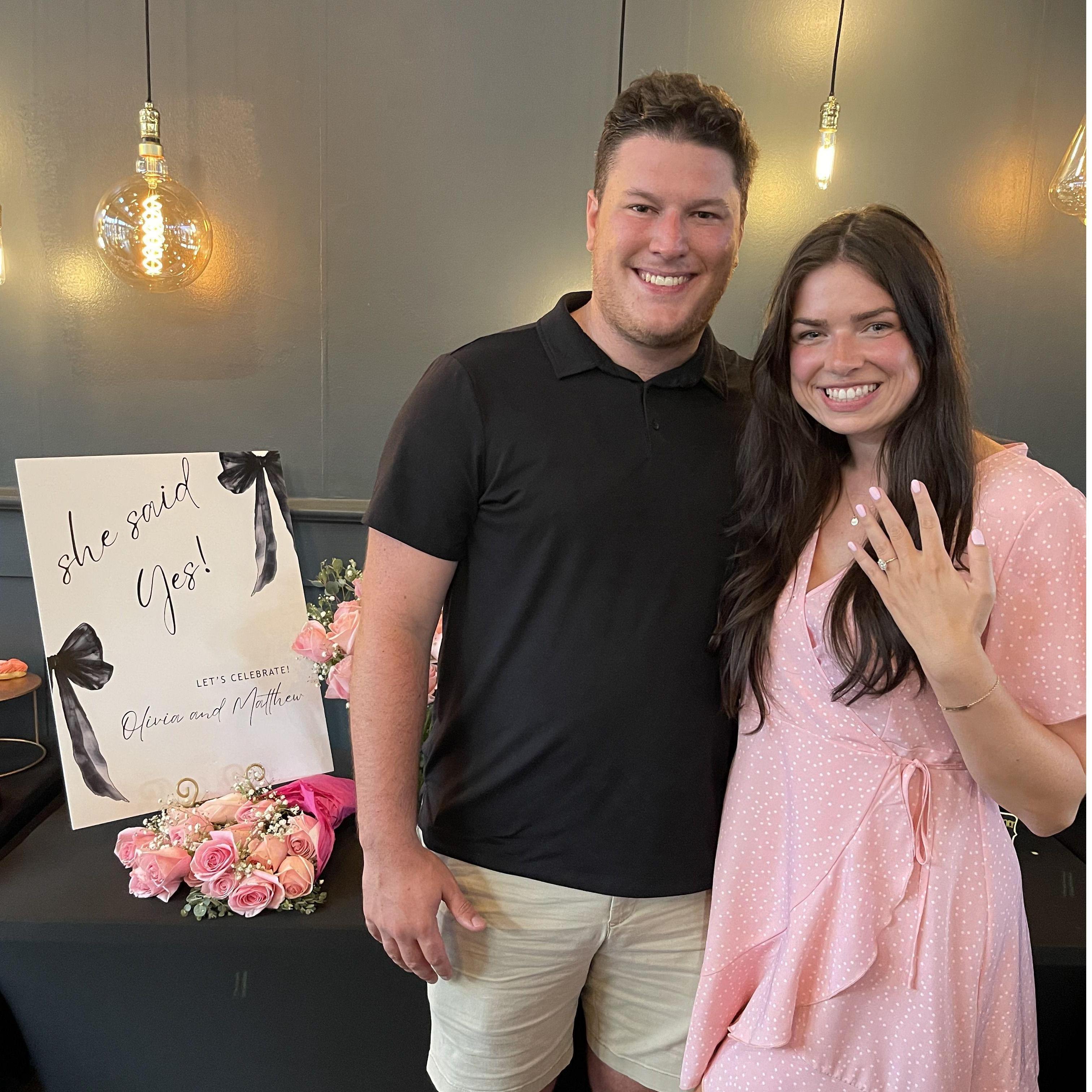 The surprise engagment party Matthew planned!