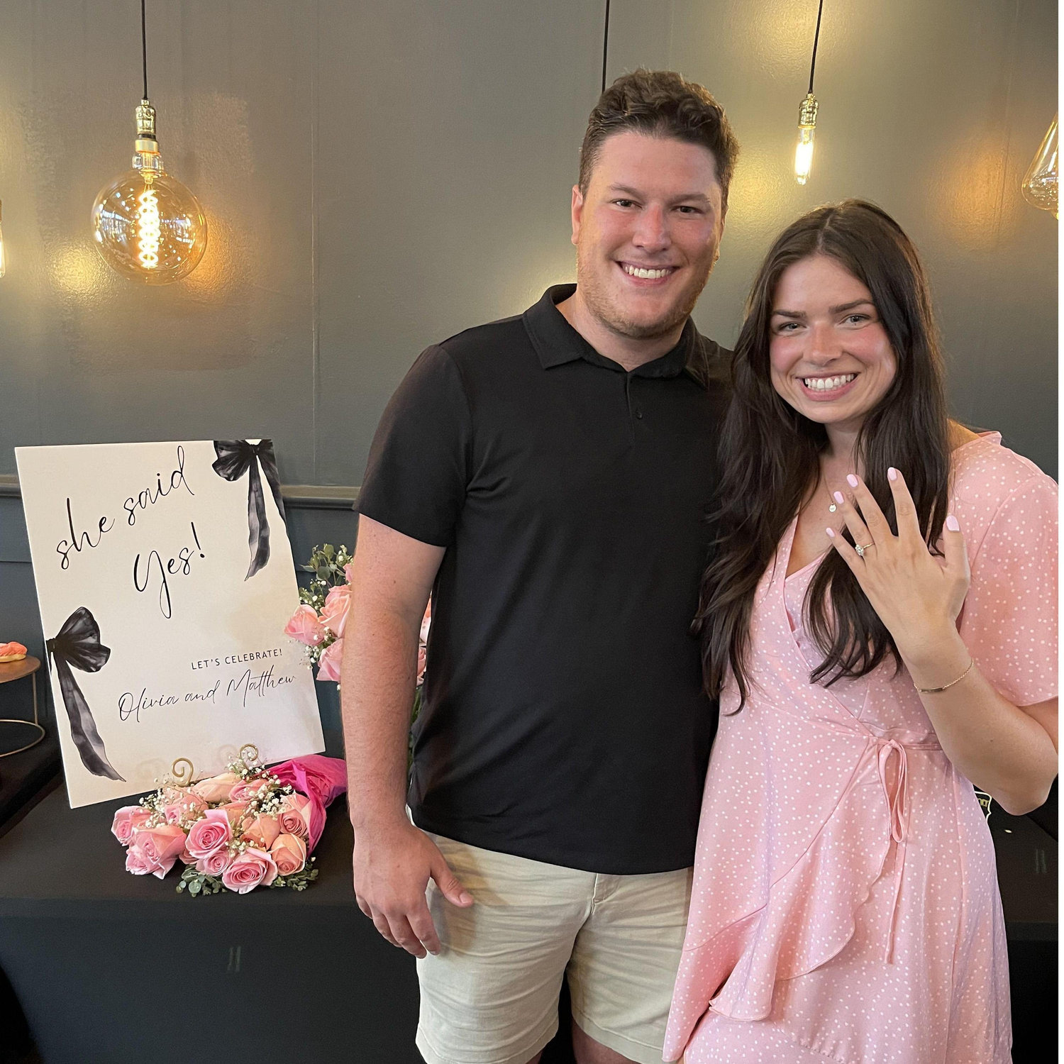 The surprise engagment party Matthew planned!