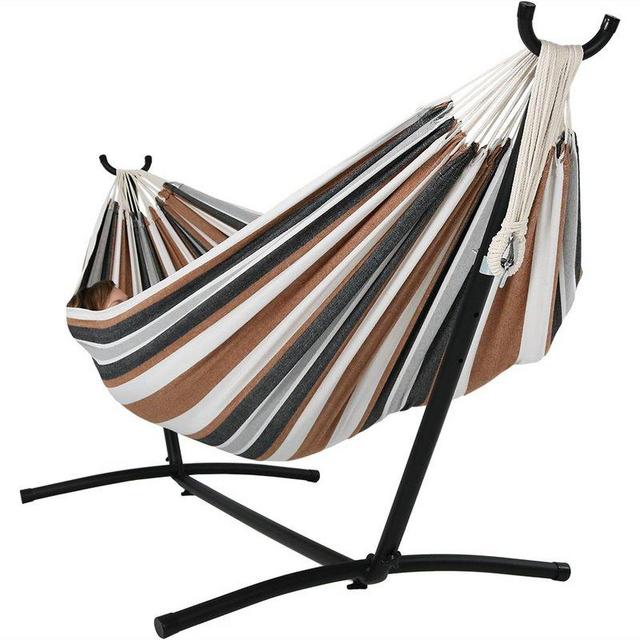 Poirier Jumbo Double Hammock with Stand