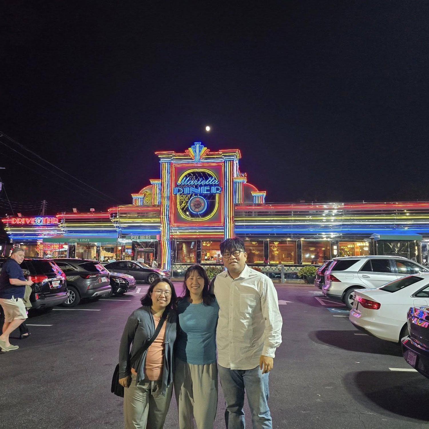 dinner with cousin Betthy at Marietta Diner