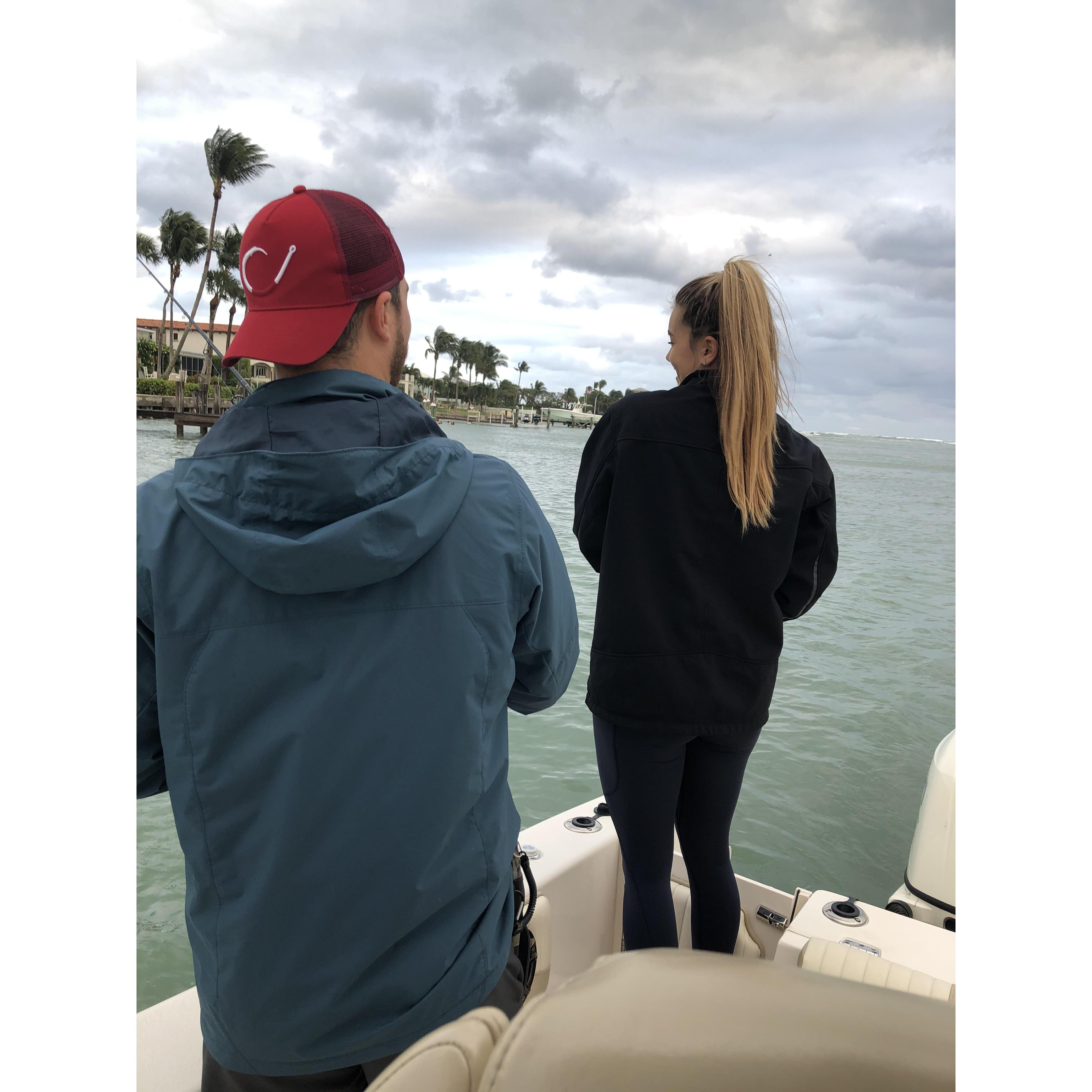 Our first fishing date together