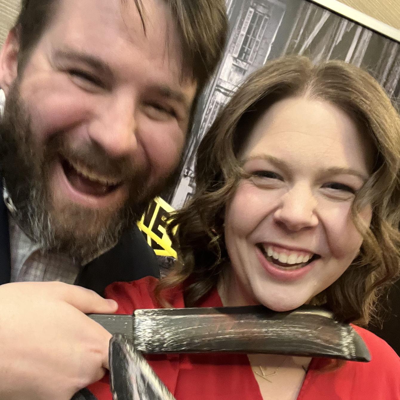 Celebrating Valentine’s Day with a murder mystery dinner — cheesy, dramatic, and exactly our style.