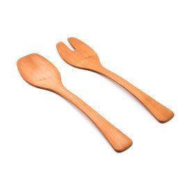 Andrew Pearce Wood Salad Servers, 15ʺ — Cherry