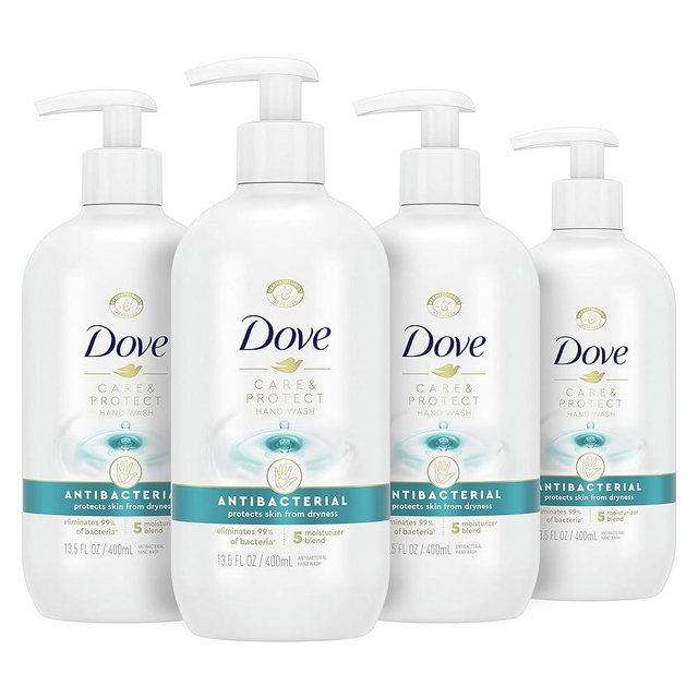 Dove Hand Wash For All Skin Types Protects from Skin Dryness 13.5 oz 4 Count