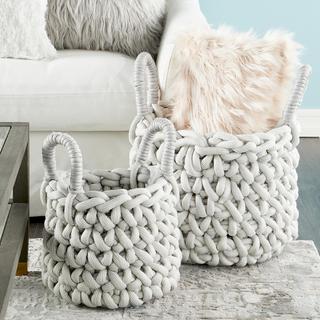 2-Piece Coastal Storage Basket Set