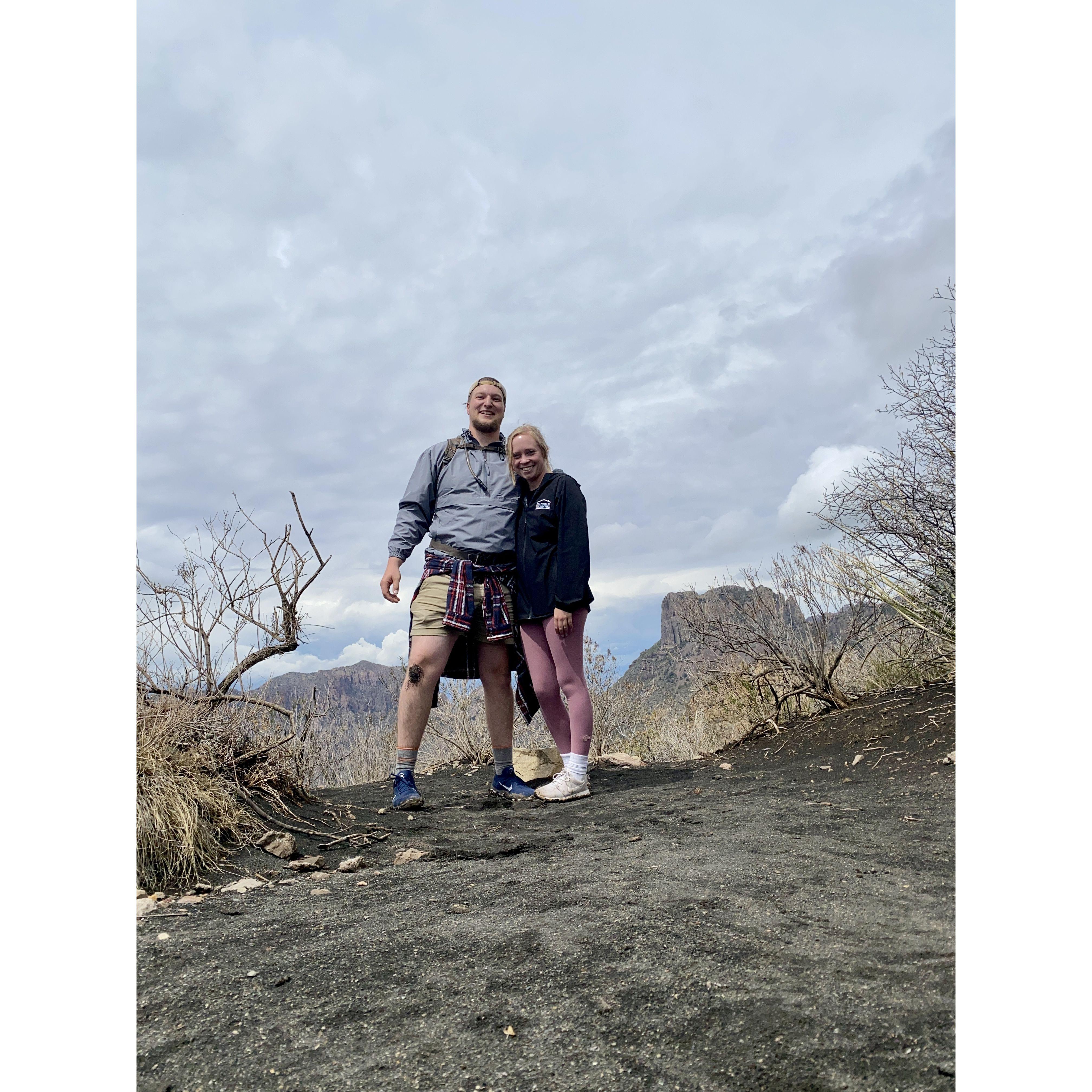 Half-Way to the Summit in Big Bend's Chisos Mountains