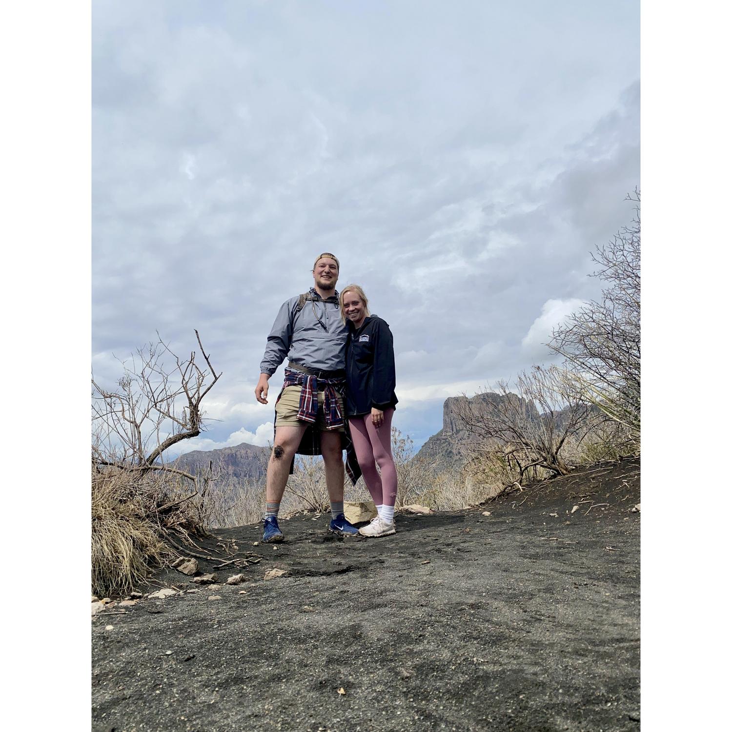 Half-Way to the Summit in Big Bend's Chisos Mountains