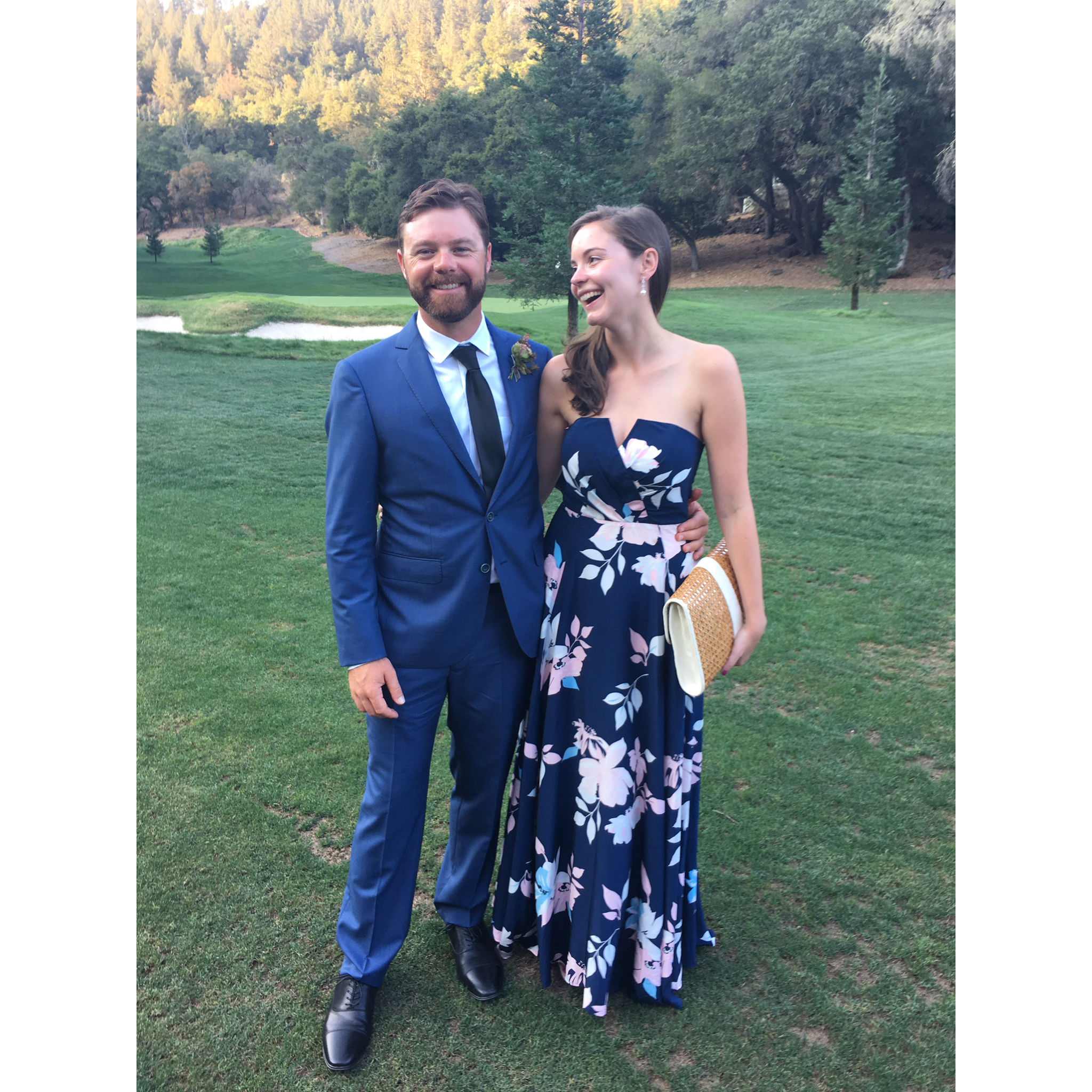 At Michael and Caitlin's wedding in September 2017