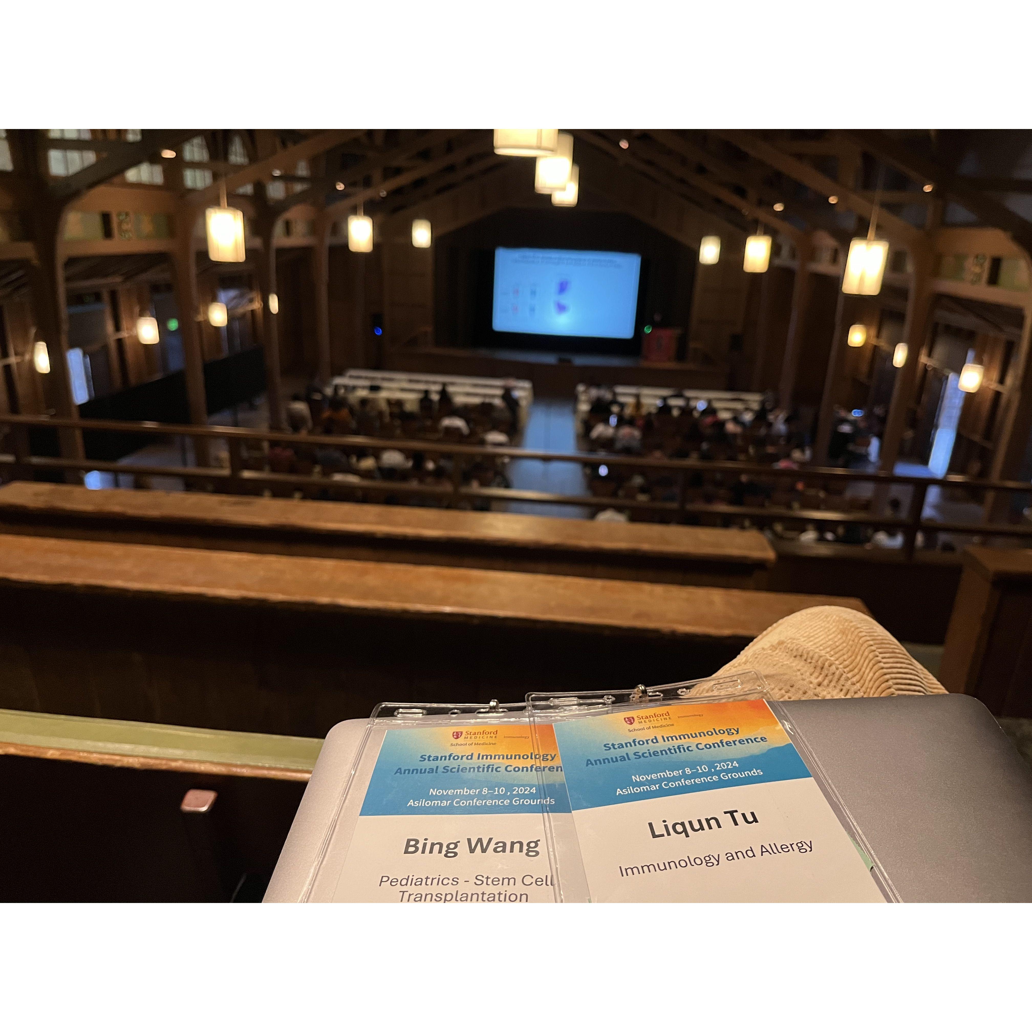 Our second time attending the Stanford immunology retreat.