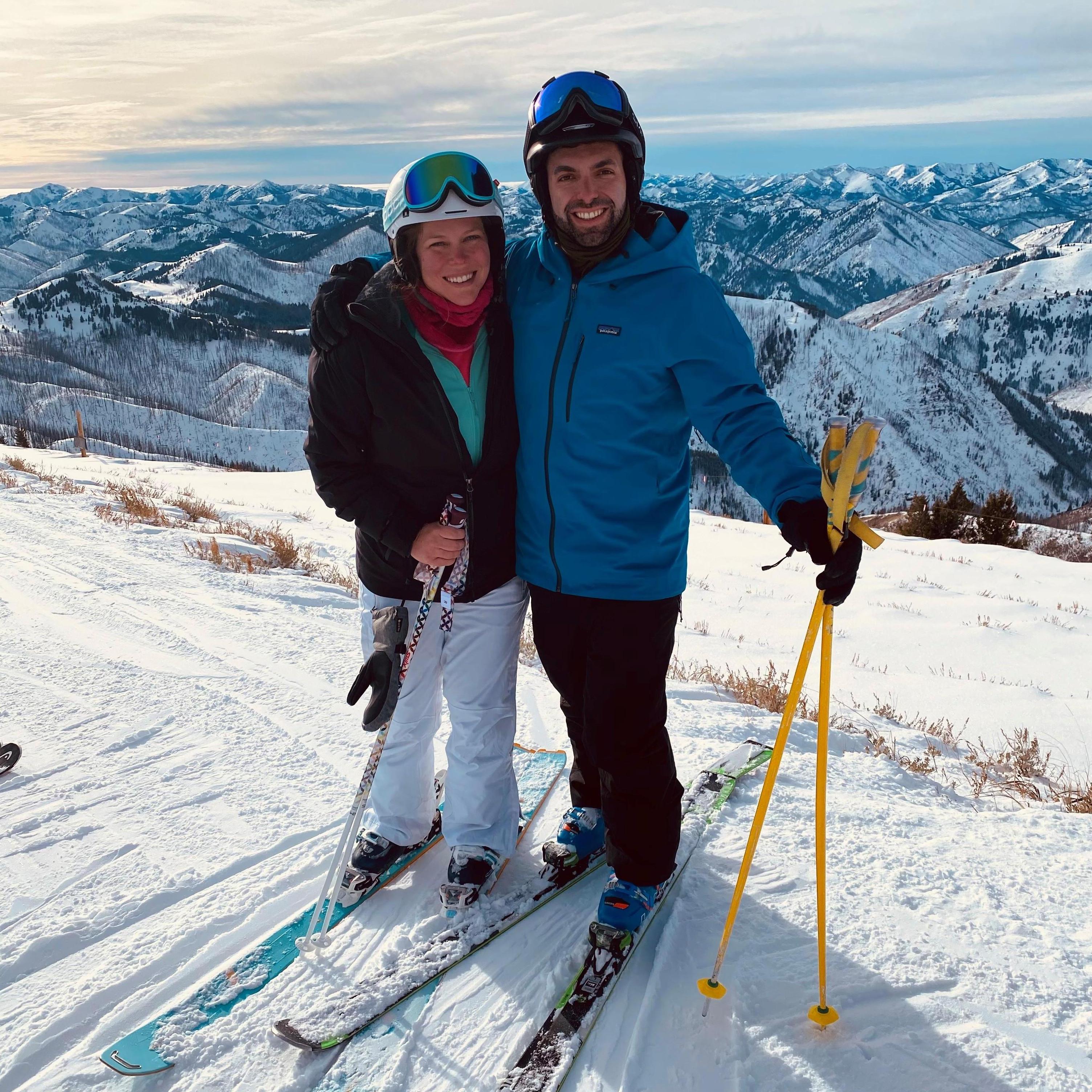 NYE ski trips hold a special place in our heart--sparks flew on the mountain back in 2017, and we've continued the tradition every year. Here's us NYE 2020 in Sun Valley.