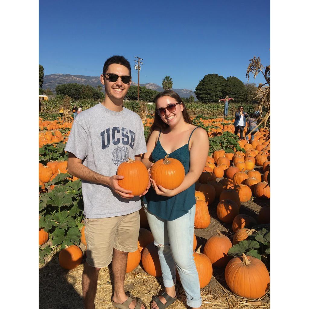 Our first pumpkin patch :) - December, 2017