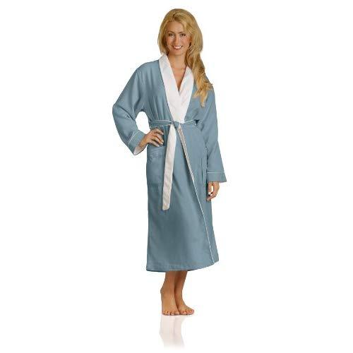 Plush Necessities Luxury Spa Robe - Microfiber with Cotton Terry Lining