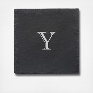 Monogram Light Grey Slate Cutting and Serving Board