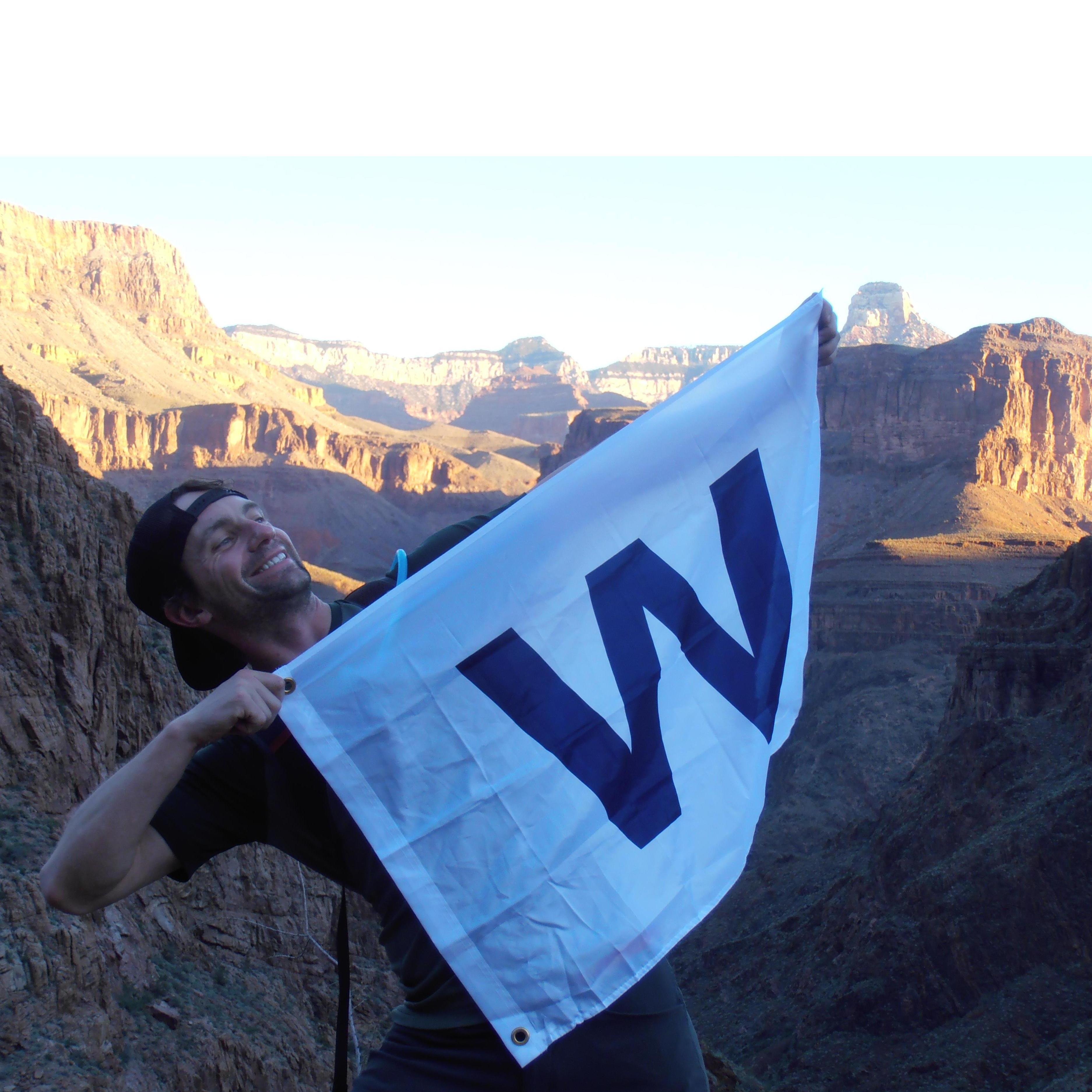 The Cubbies won the World Series the night before we flew out to hike the Grand Canyon! Go Cubs!