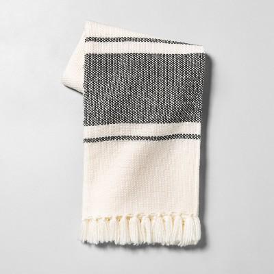 Throw Blanket Sour Cream / Gray Stripe - Hearth & Hand™ with Magnolia