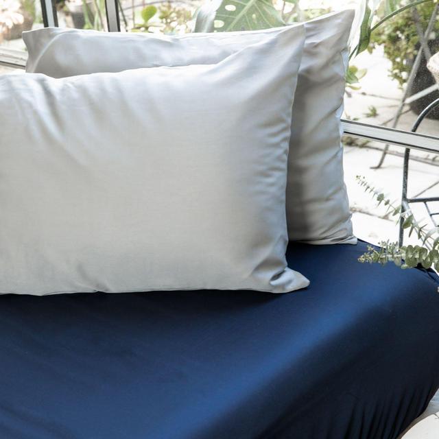 Bamboo Lyocell Fitted Sheet - Queen (Blue Nights)