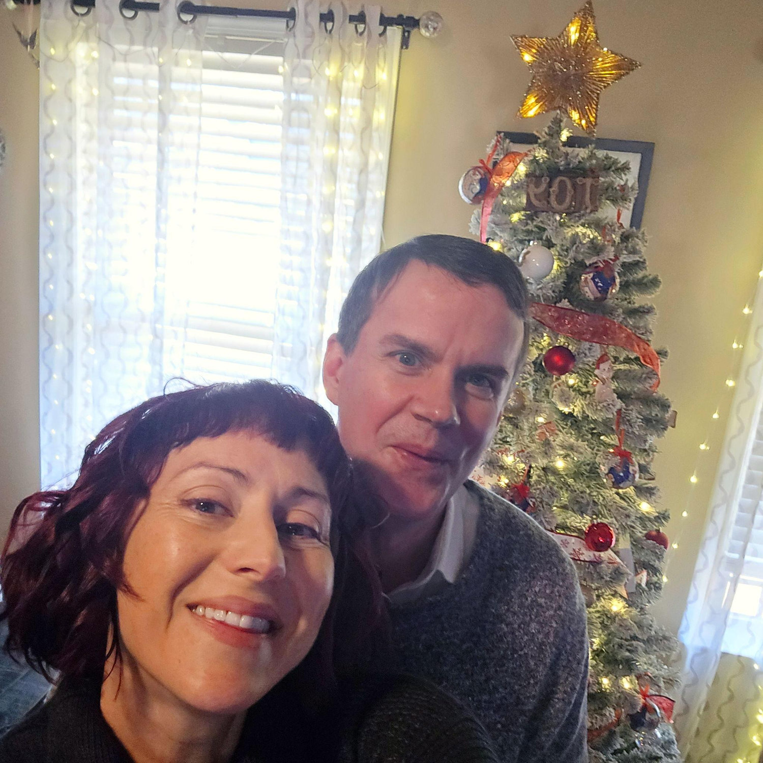 Trying to pretend we are a somewhat "normal" family at Christmas time.