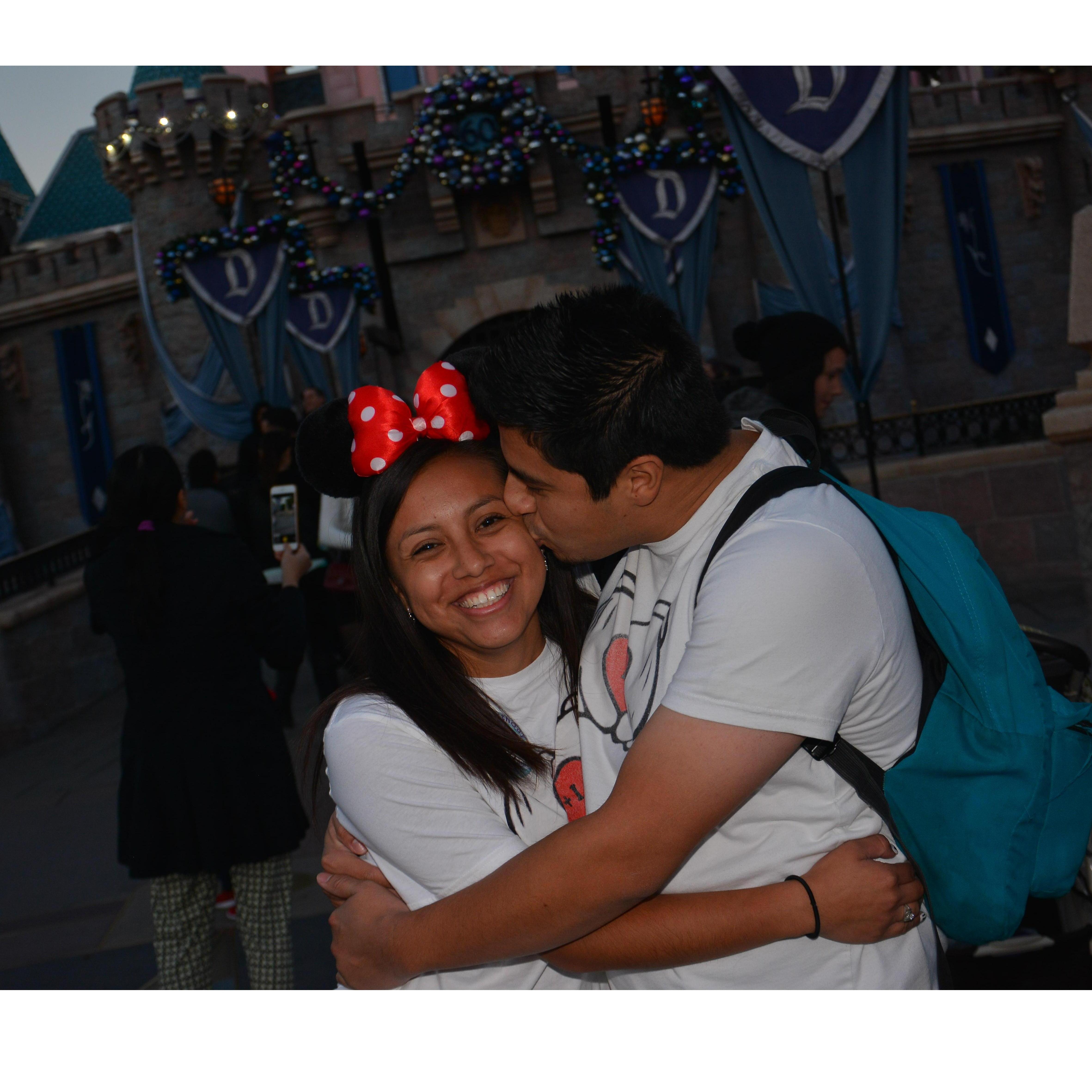 Disneyland 2016, we love to make each other laugh and smile uncontrollably #lovecastlepics