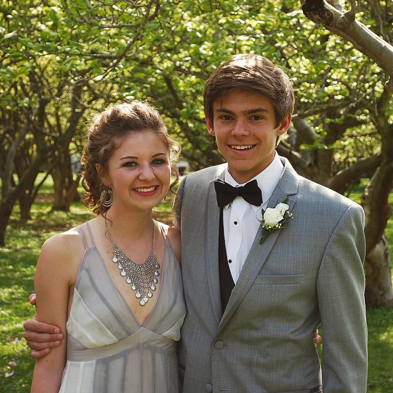 Our first "date" -- Prom 2015