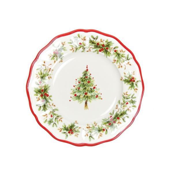 Holly Tree Dessert Plate