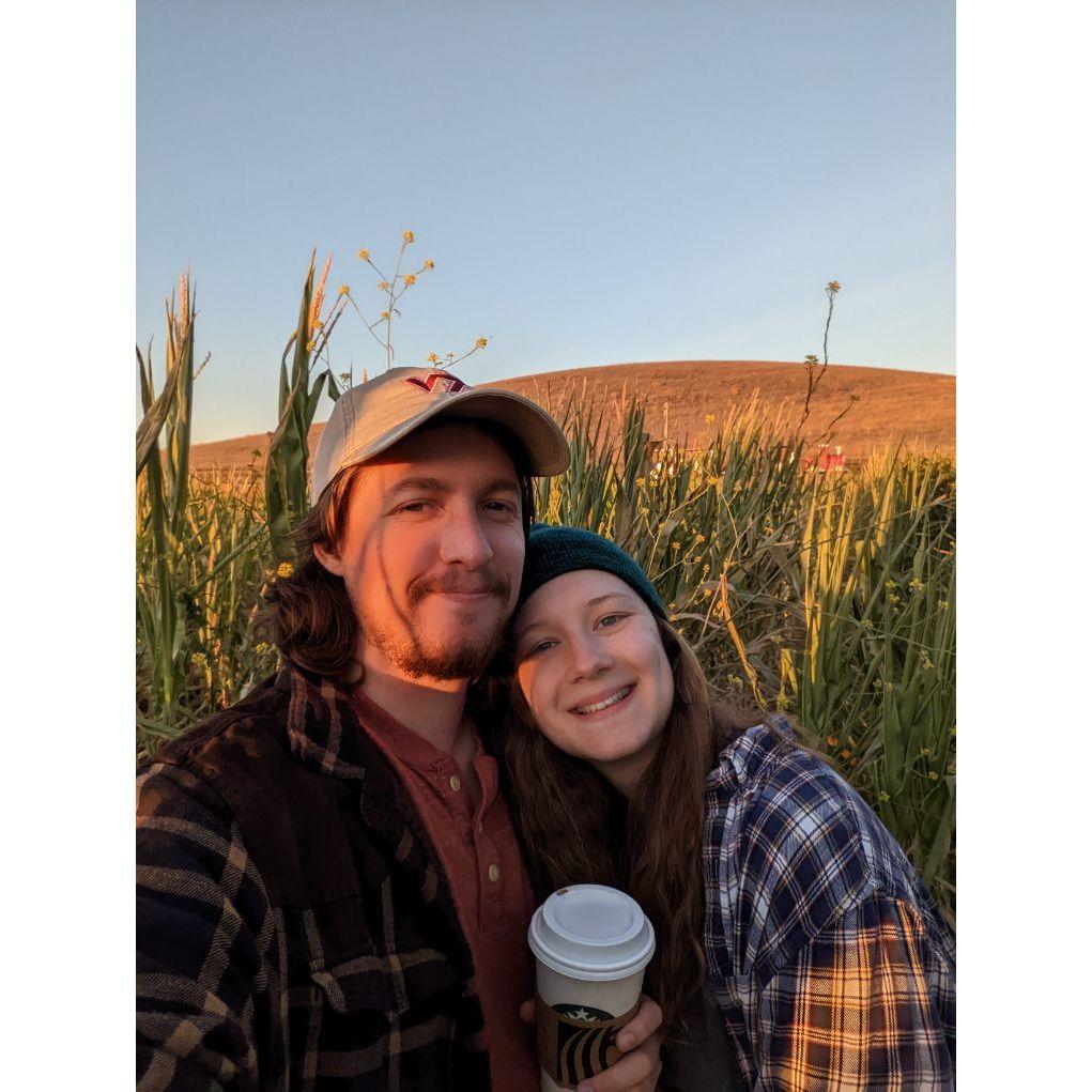 We went to a corn maze in our new hometown of Livermore, California!