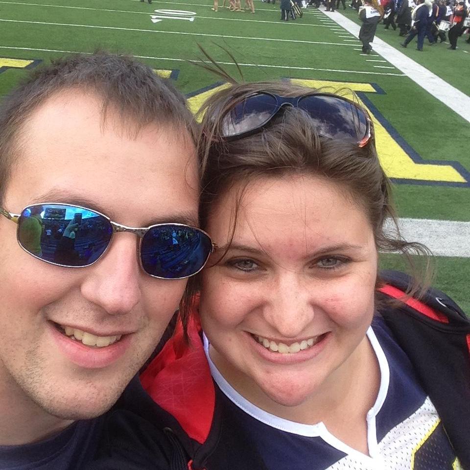 Our first game at the Big House! Go Blue!