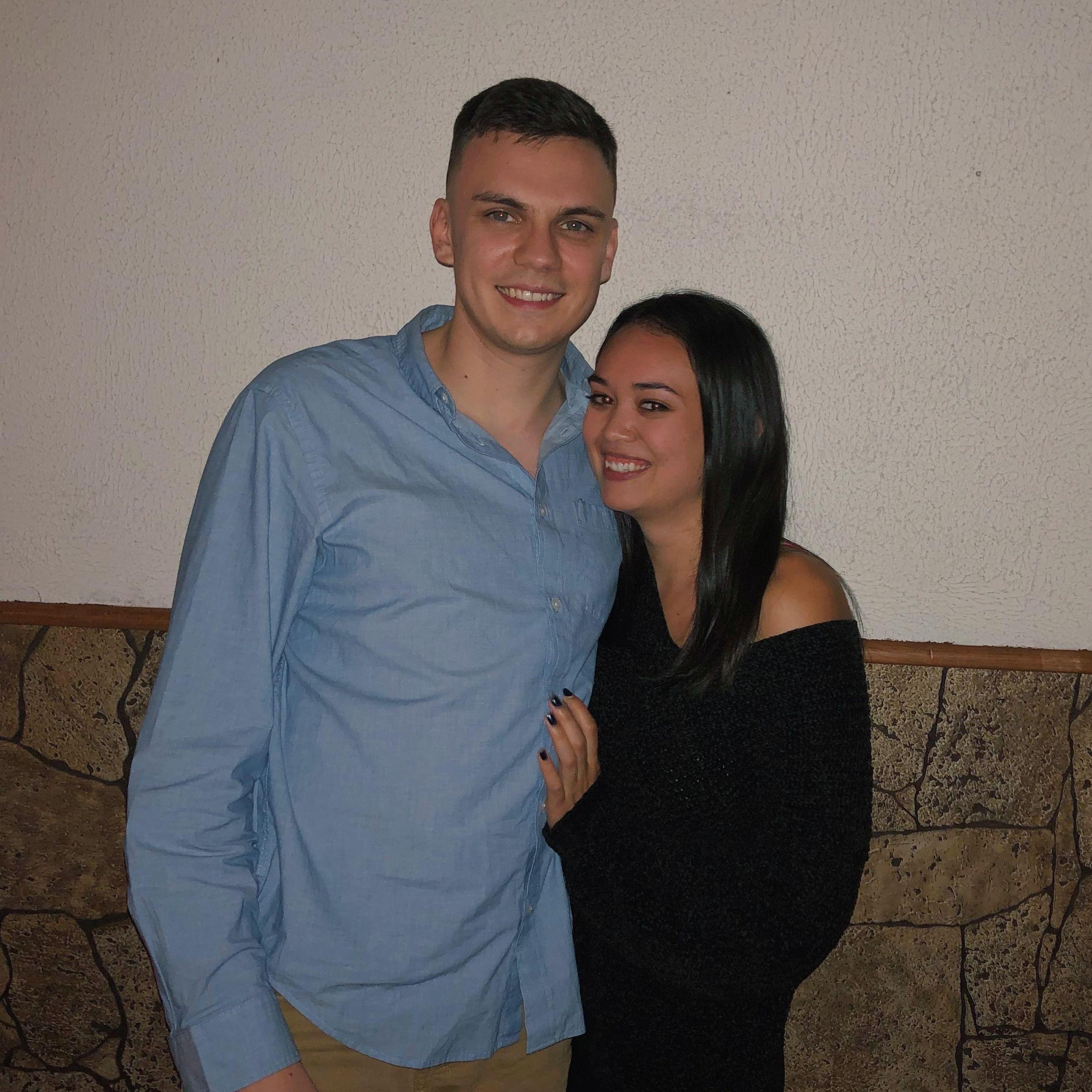 Our first photo together!