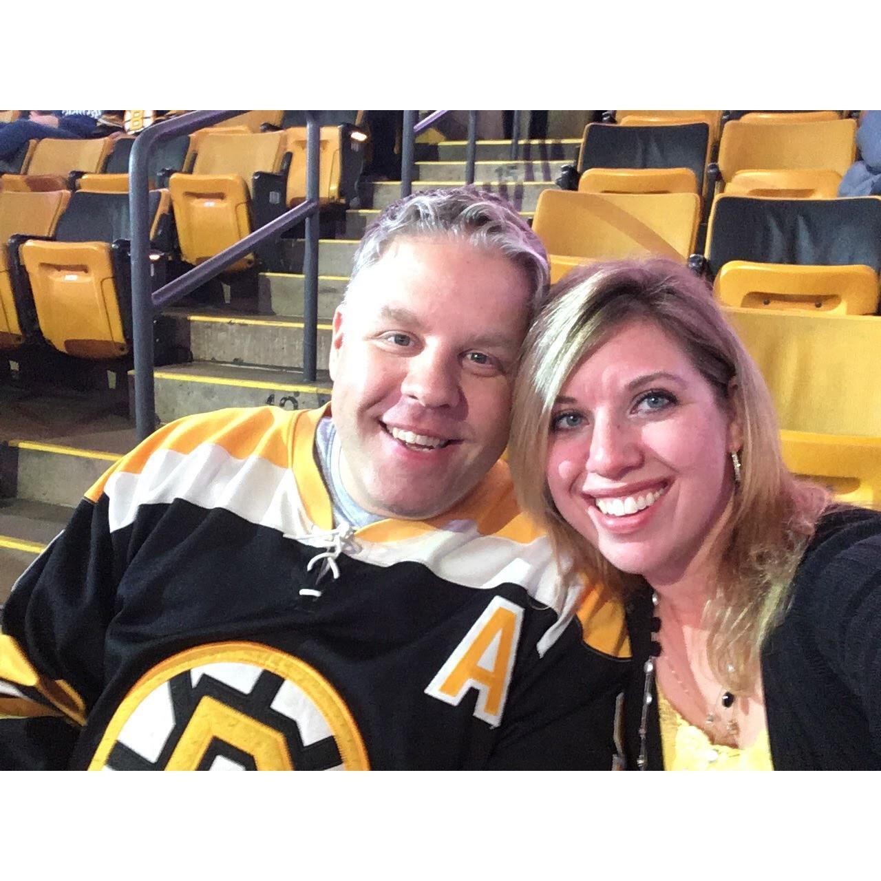 Our first Bruins game together!