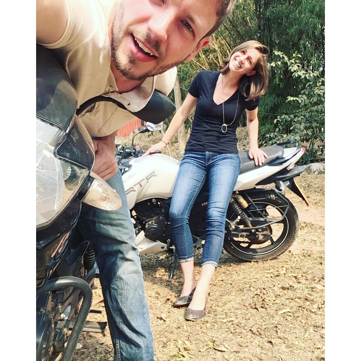 Us with our trusty steeds (Pia and Bertha) in Kigali