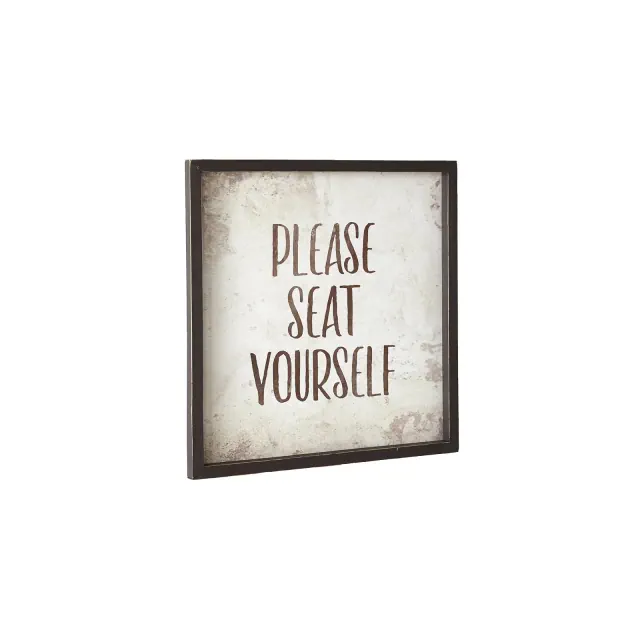 The Lakeside Collection Funny Bathroom Wall Art - Seat Yourself