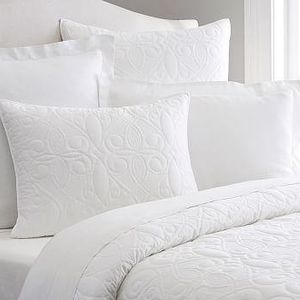 Washed Cotton Quilt, King/Cal. King, White