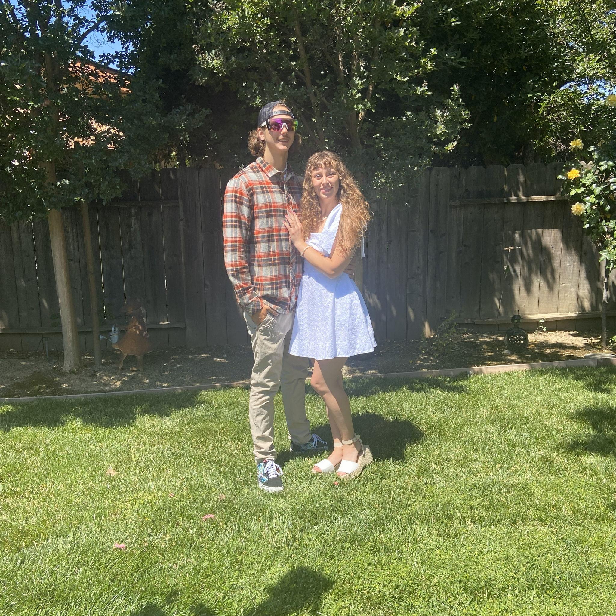 Moments before we left for Laken's graduation ceremony at UC Davis. Sam basically got half of this education for free with all of the online classes he listened to. Go Aggies!