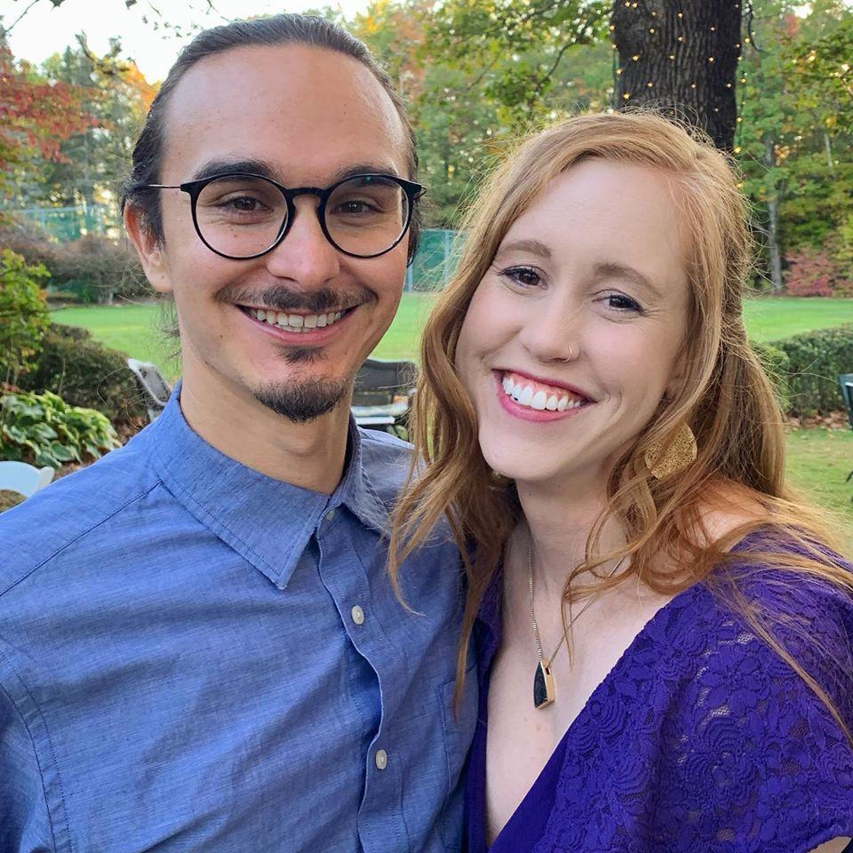 Celebrating at our friends' wedding!