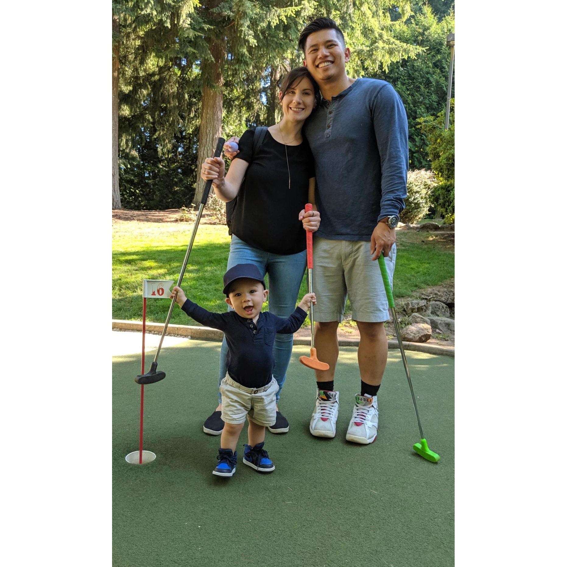 Bennett was just learning to walk!