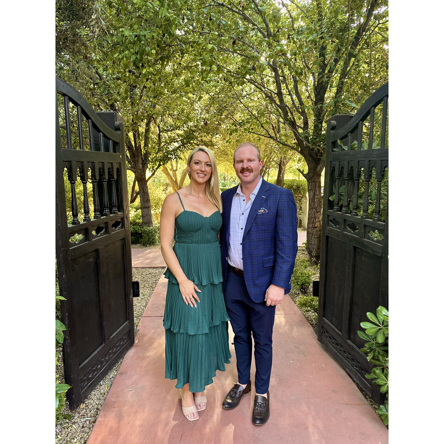 The night before Mitch's sister got married!