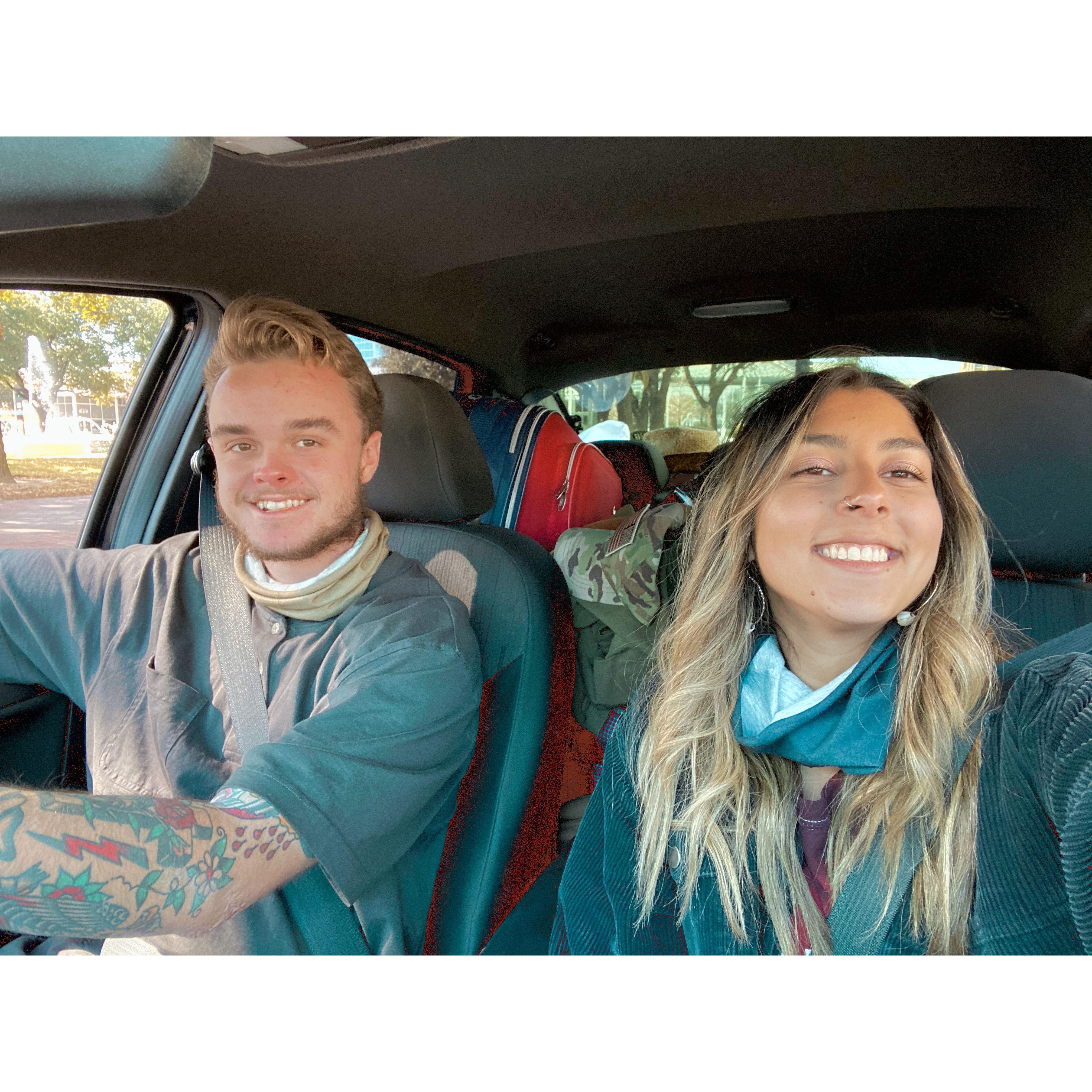 Fresh out of the military, road trip back home to CA