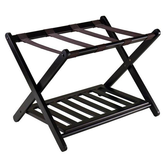 Winsome Trading Reese Luggage Rack in Espresso