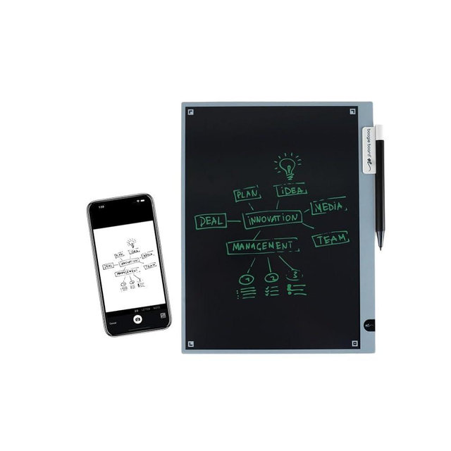 Blackboard 2.0 Smart Scan Reusable Notebook – Eco-Friendly LCD Writing Tablet, Magnetic Stylus Holder, Easy Note Saving with App, Perfect for Office Supplies & Home Office Use