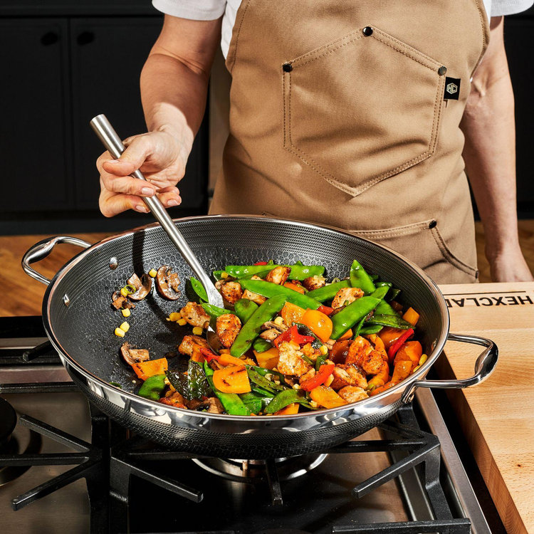 HexClad Hybrid Cookware, 14-Inch Wok | Zola