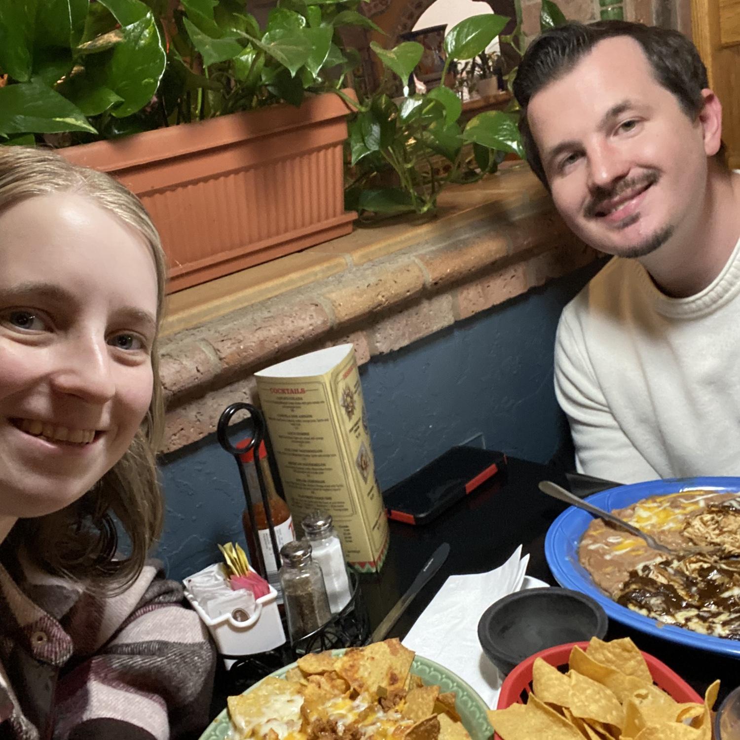 Adventure challenge date to replicate our parents’ first dates. This was Snowy’s parents’ first date: dinner at Los Dos Amigos