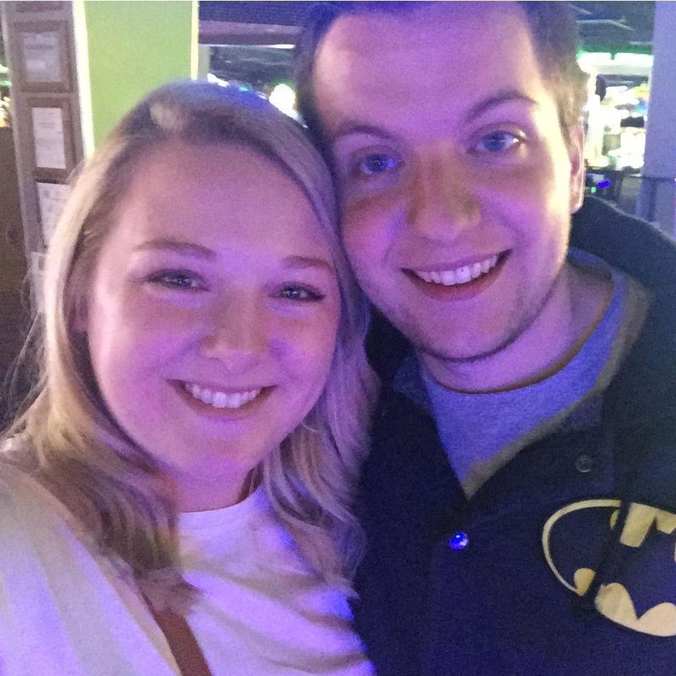 One of our first dates at Dave & Busters - April, 2018