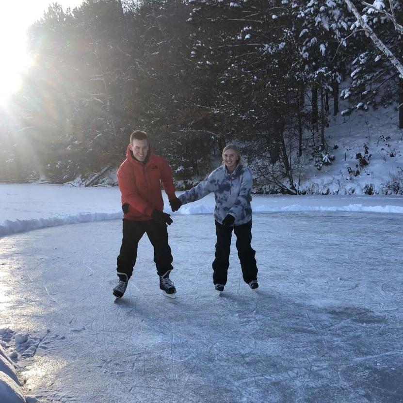 Sam's first time on skates!