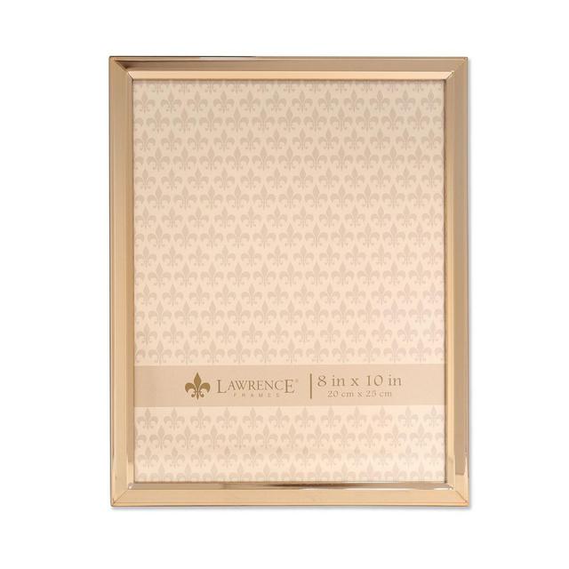 Lawrence Frames Gold Metal Picture Frame - Classic Bevel - 8" x 10"