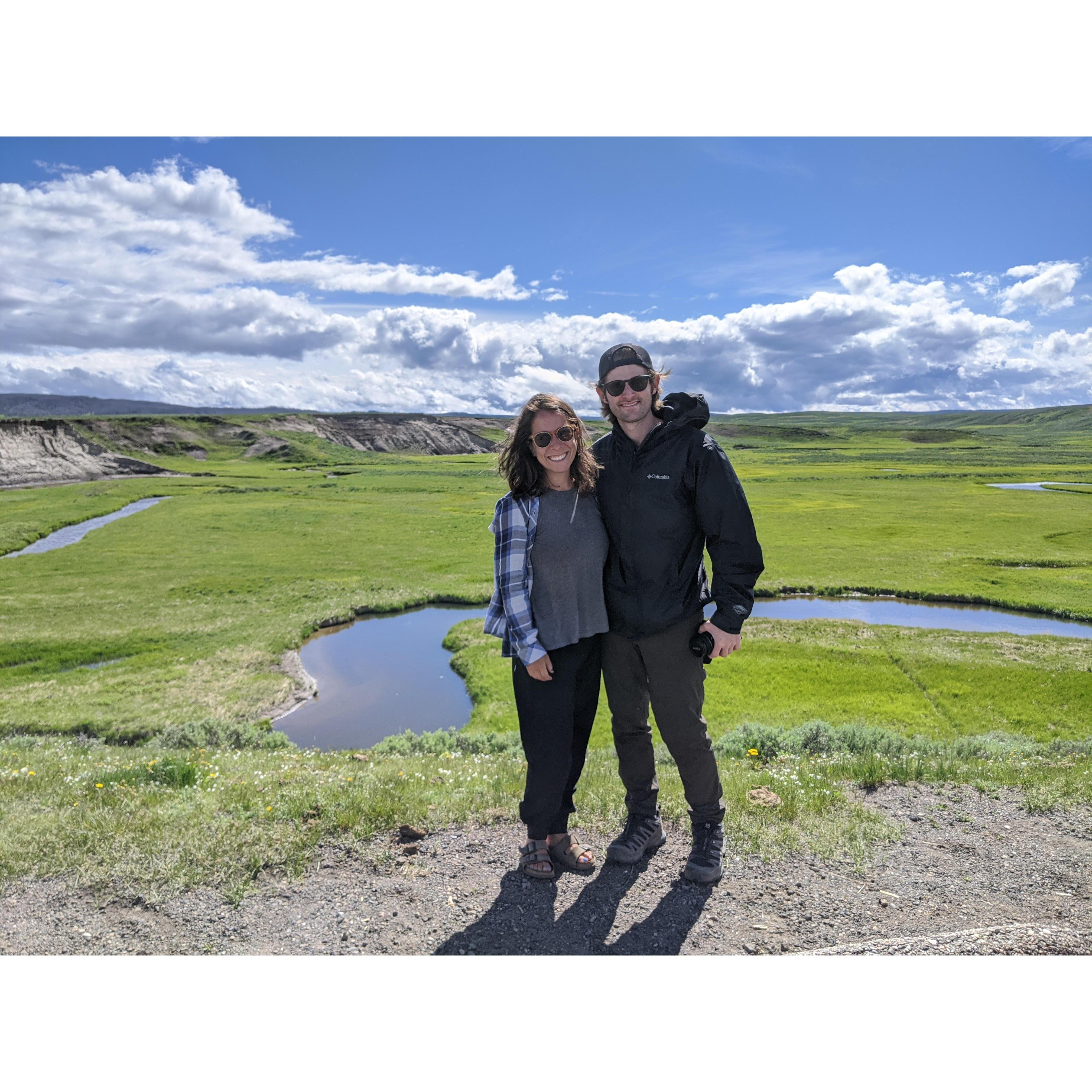 6/21/2020-- our original wedding weekend. We made the most of it and took ourselves out of town to Yellowstone National Park.
