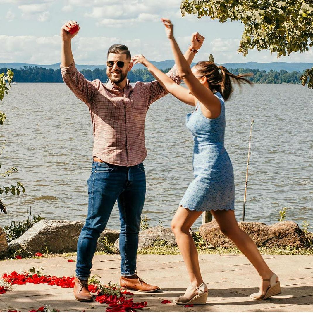 The moment after I said Yes!