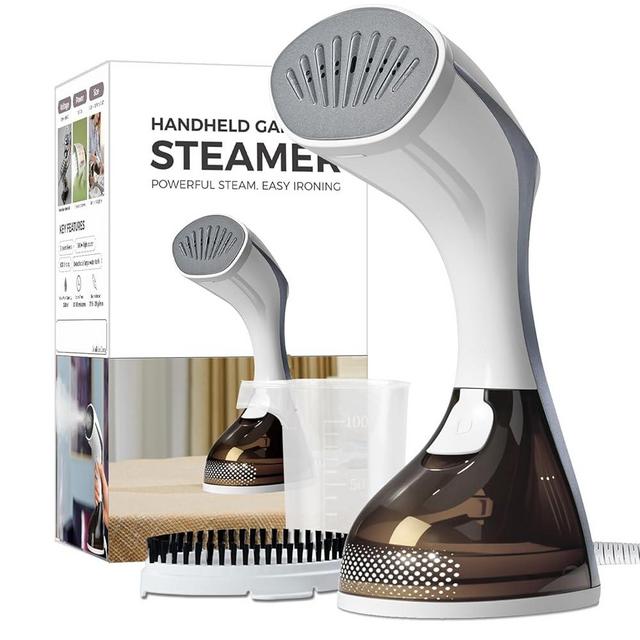 Mafilise Steamer for Clothes, 20S Heat Up, 1500W & 3 Steam Settings, Ceramic Soleplate with 13-Vent, 2-in-1 Clothing Iron Wrinkle Removal for All Fabrics, Portable & Travel-Ready